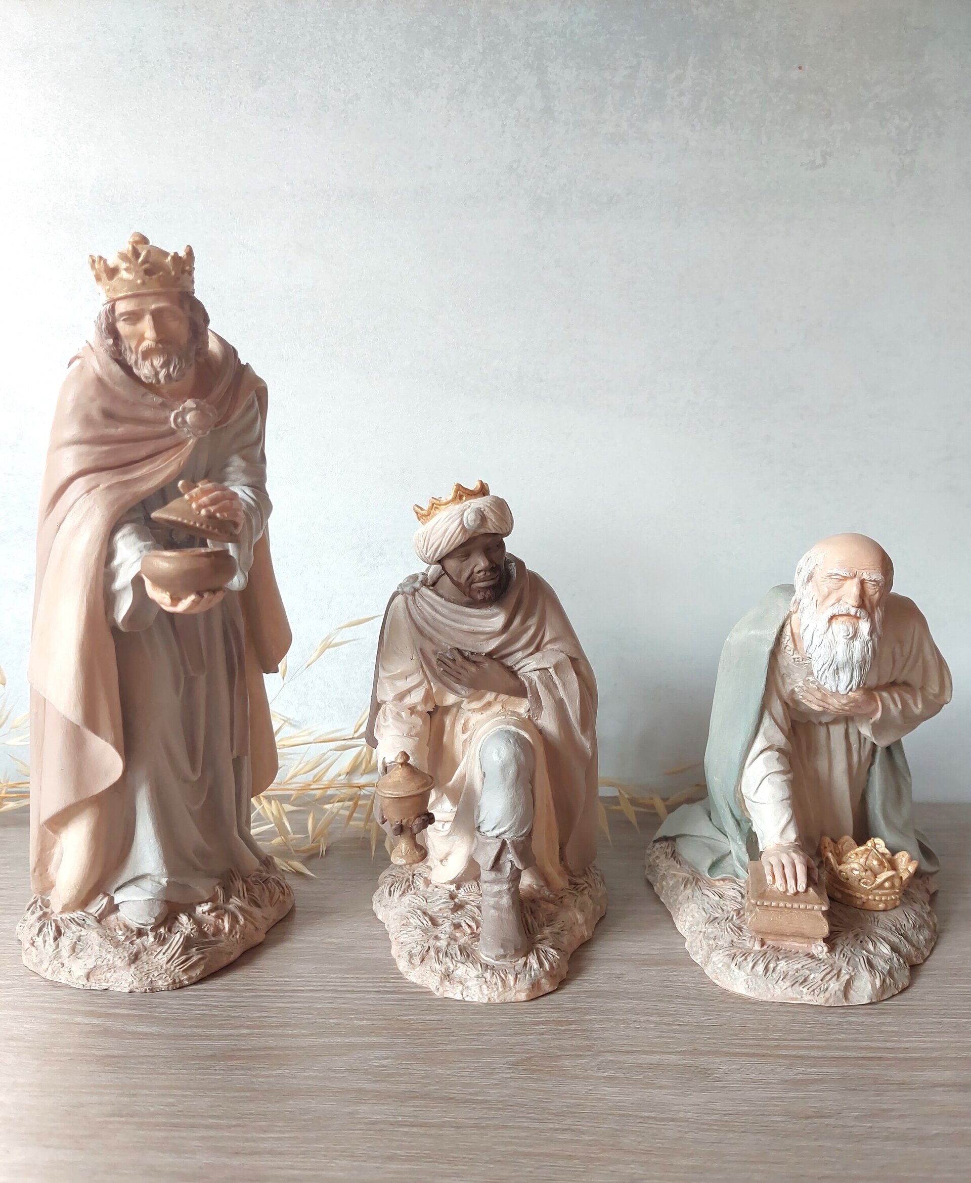 Belén clásico policromado - Reyes - 2