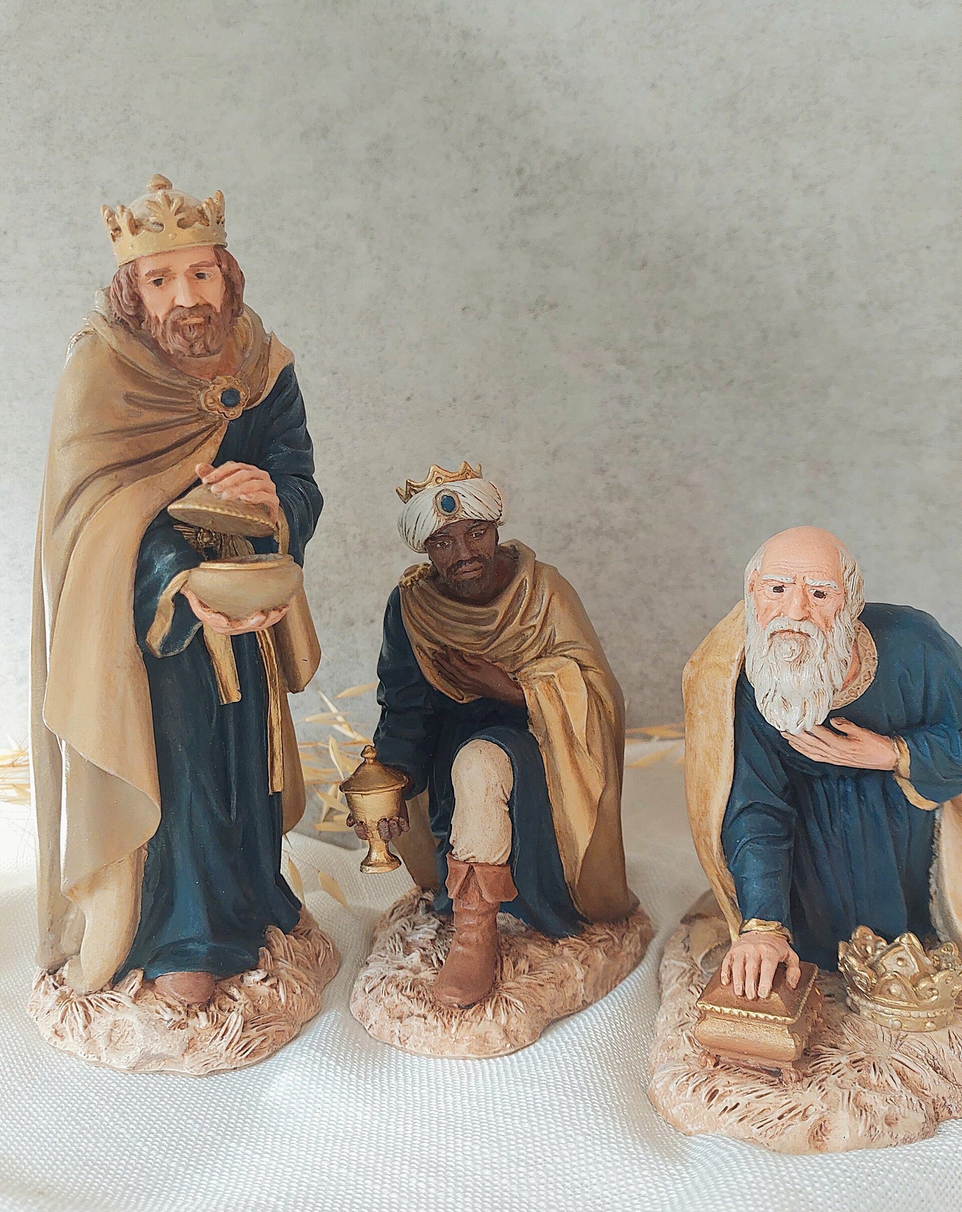 Belén clásico azul real - Reyes - 2