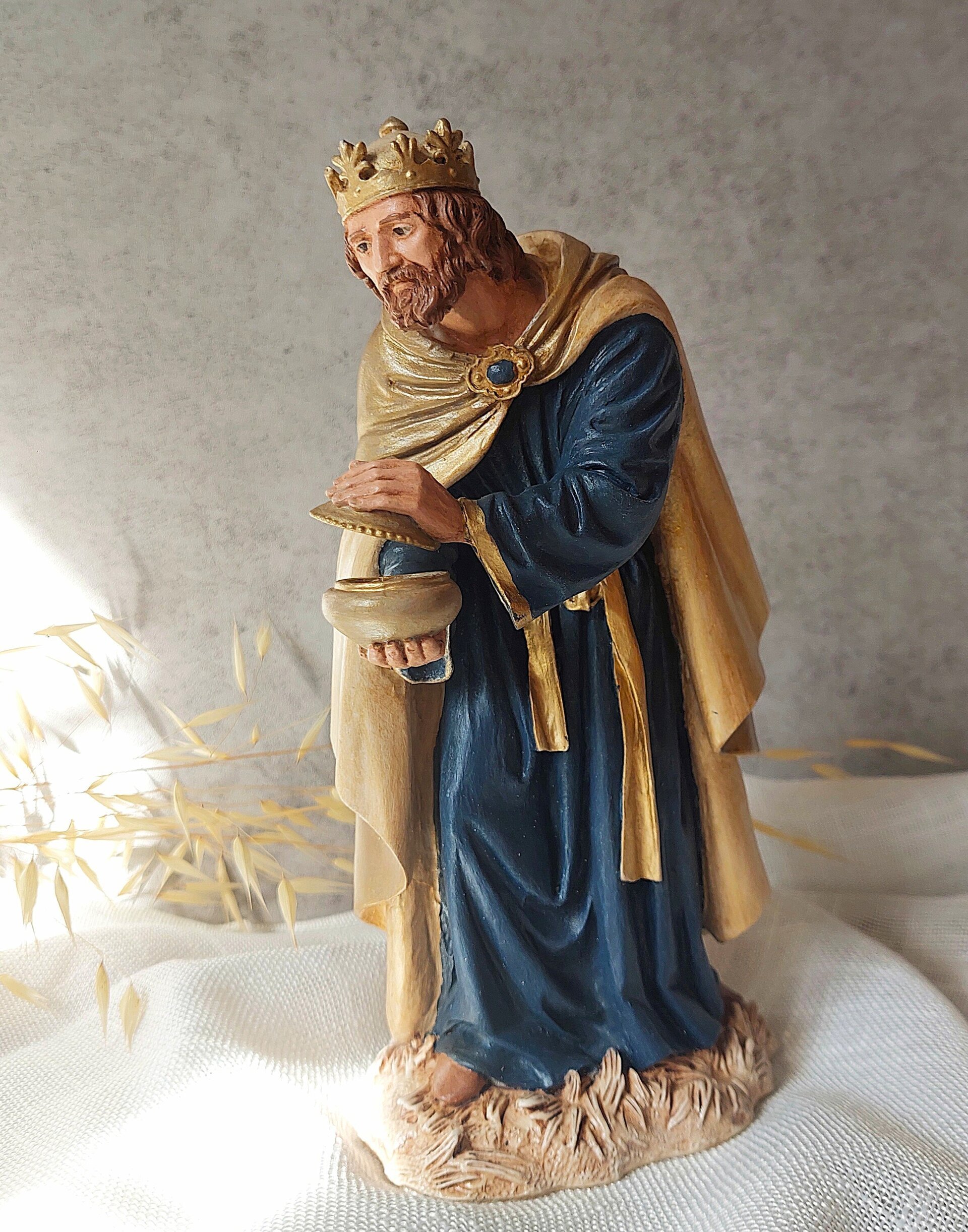 Belén clásico azul real - Reyes - 4