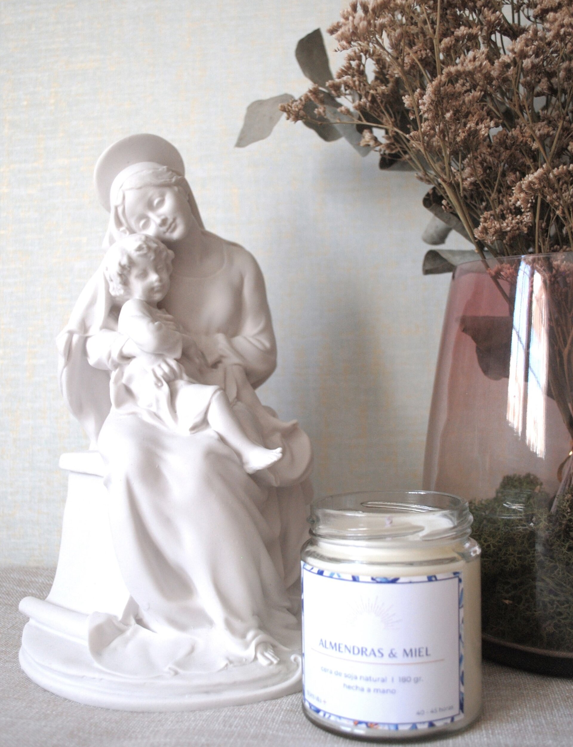 Vela en envase de vidrio - 5