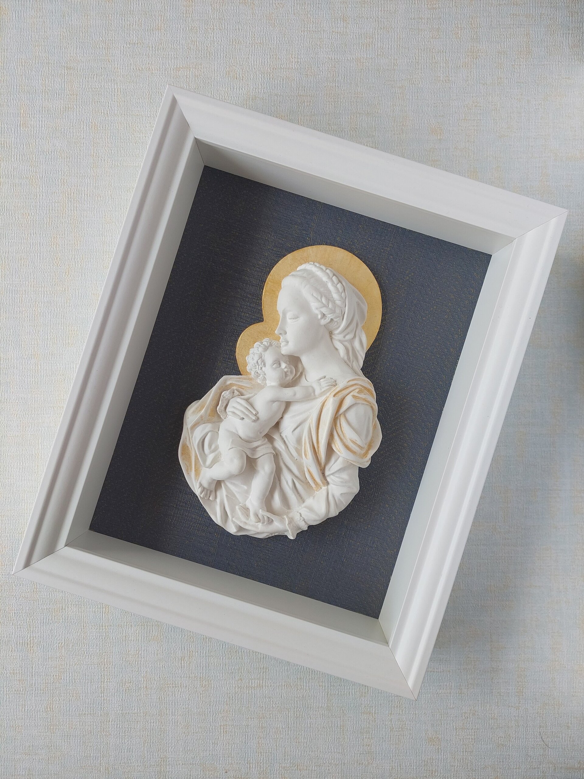 Madre de la Esperanza - blanco / marino - 2
