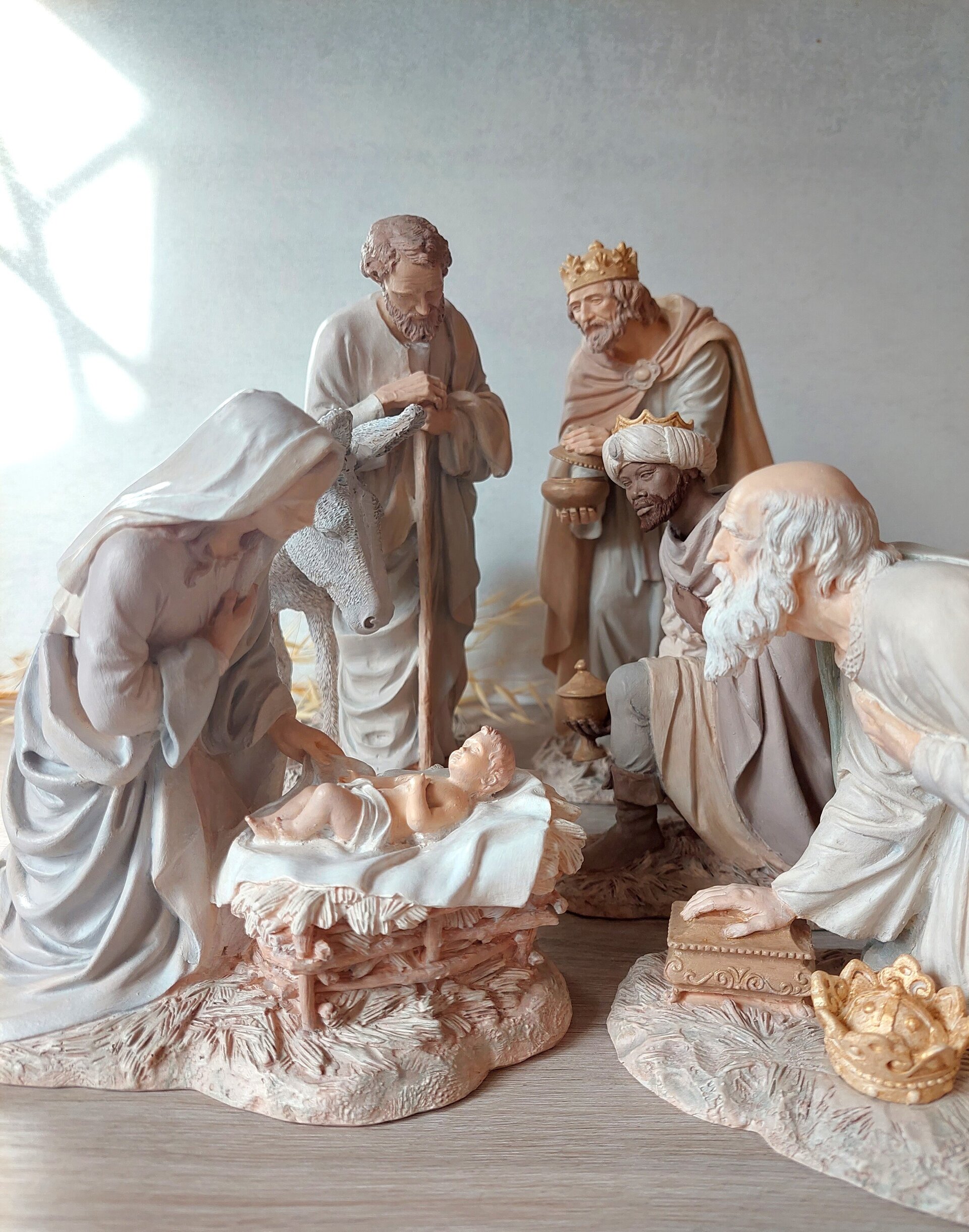 Belén clásico policromado - Reyes - 6
