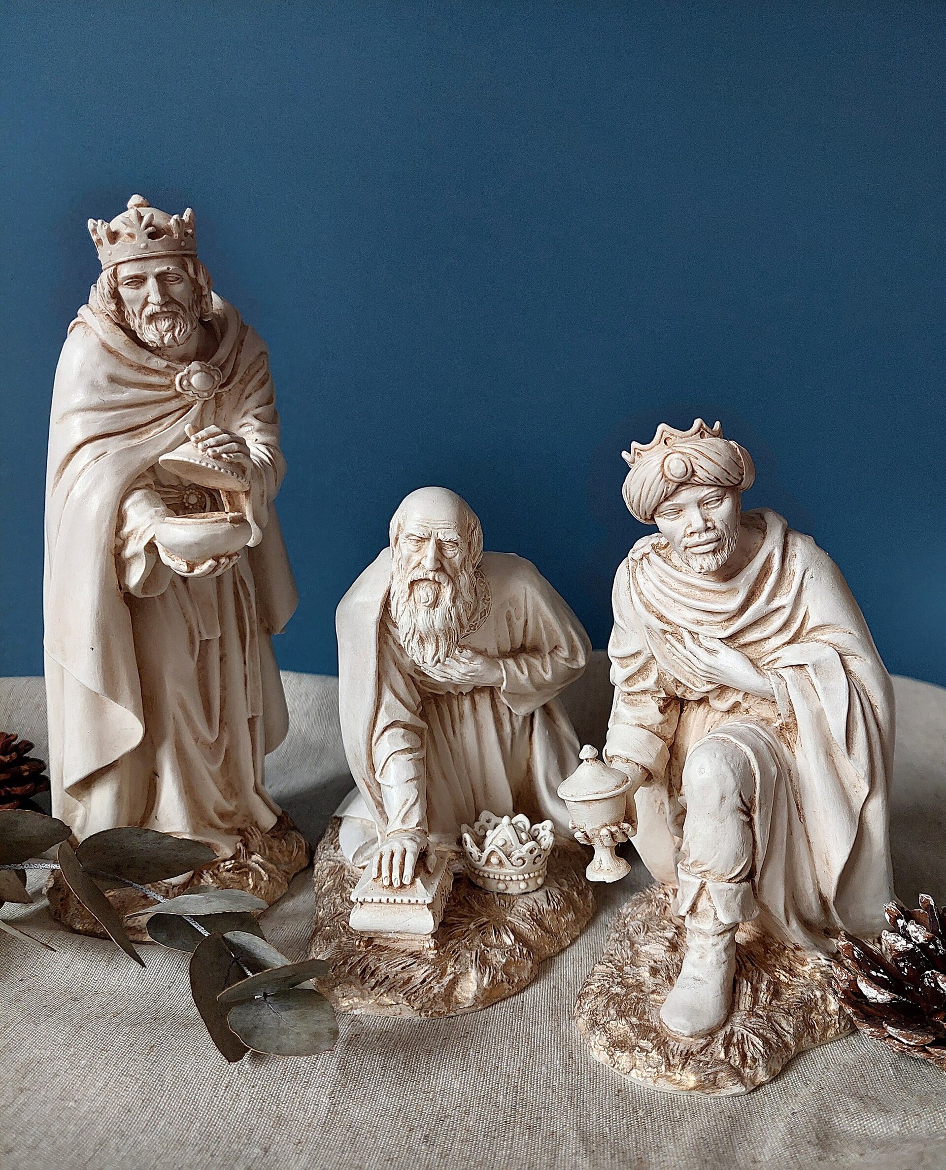 Belén clásico marfil - Reyes - 2