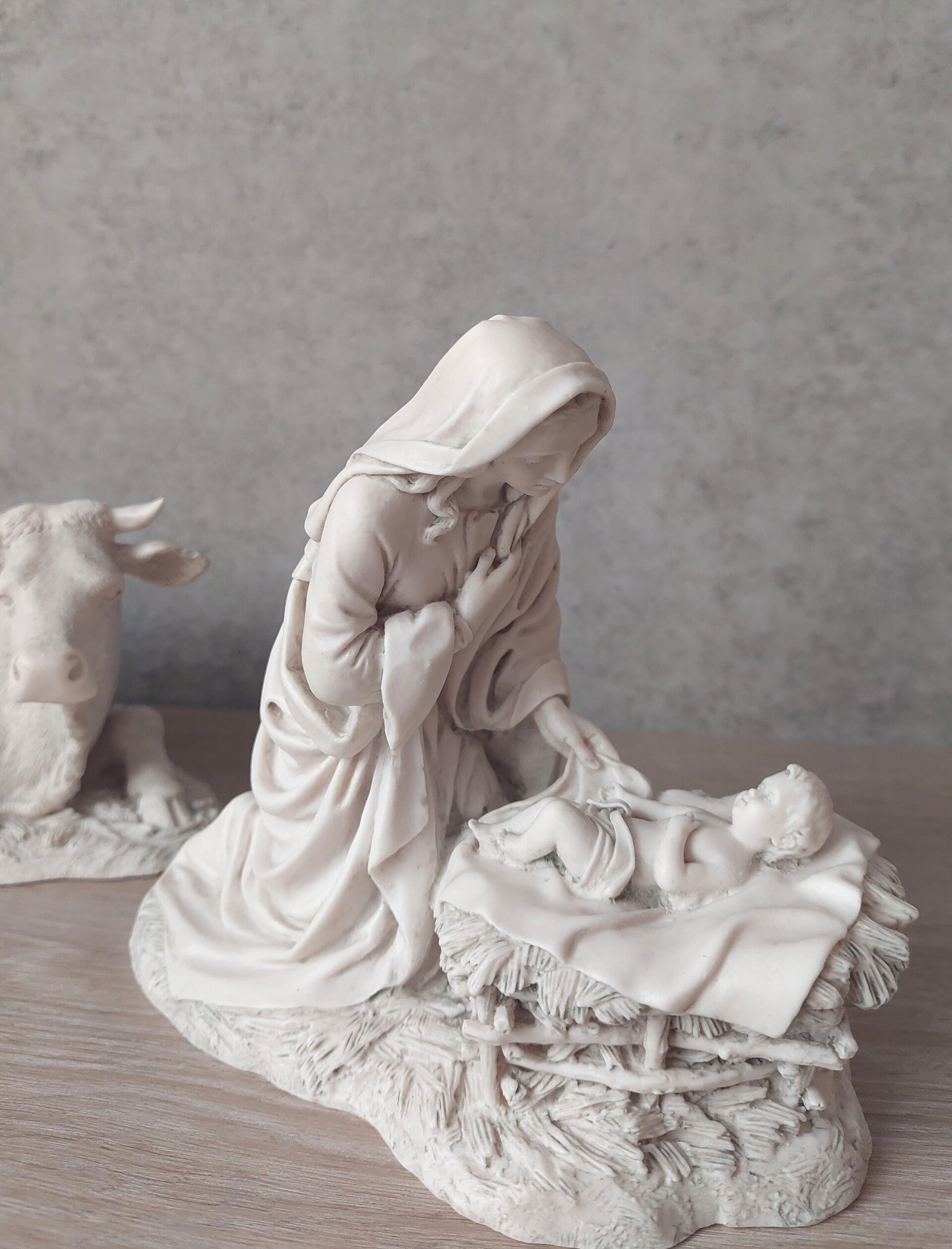 Belén clásico blanco - Misterio - 3