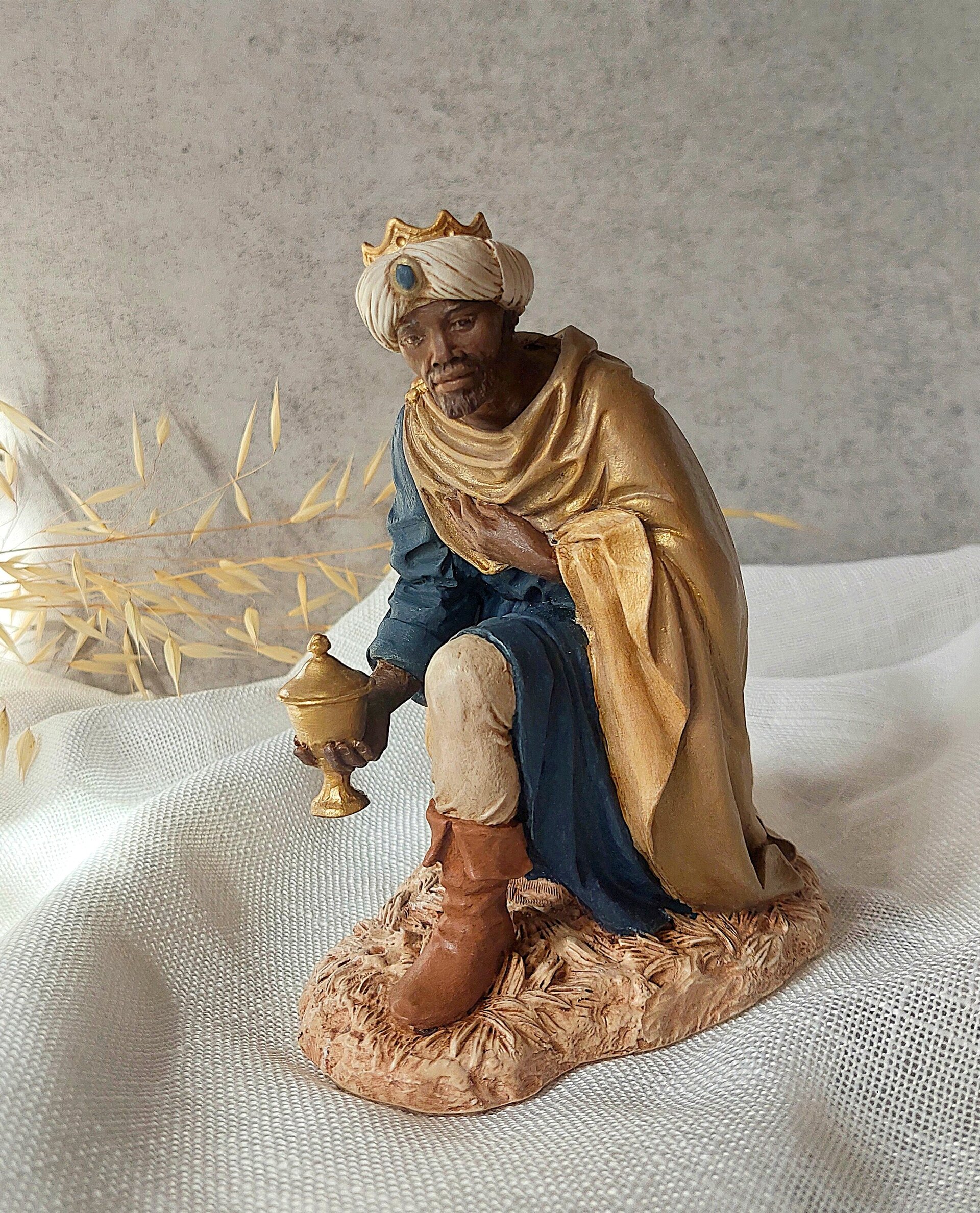 Belén clásico azul real - Reyes - 3