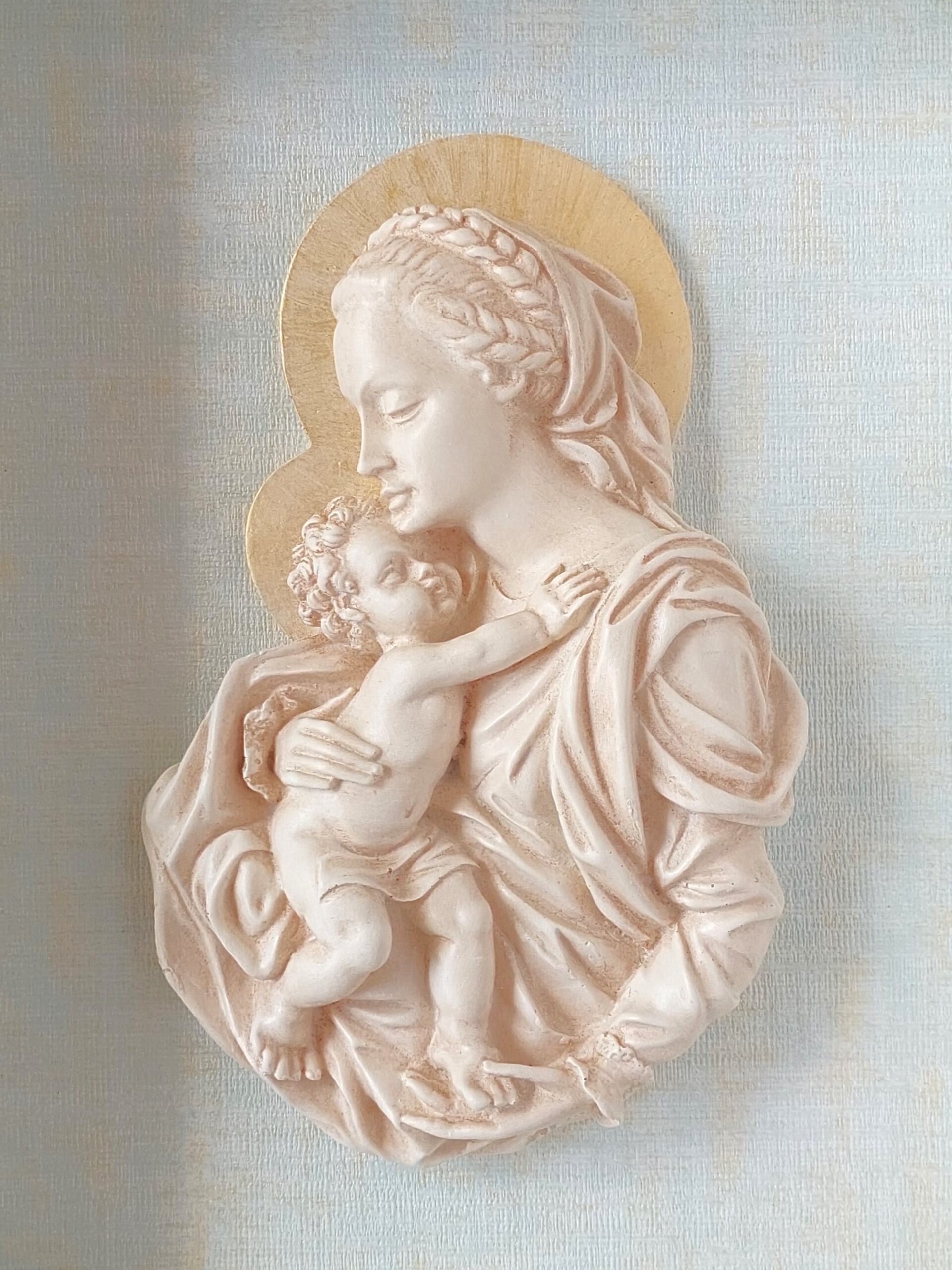 Madre de la Esperanza - marfil / celeste - 3