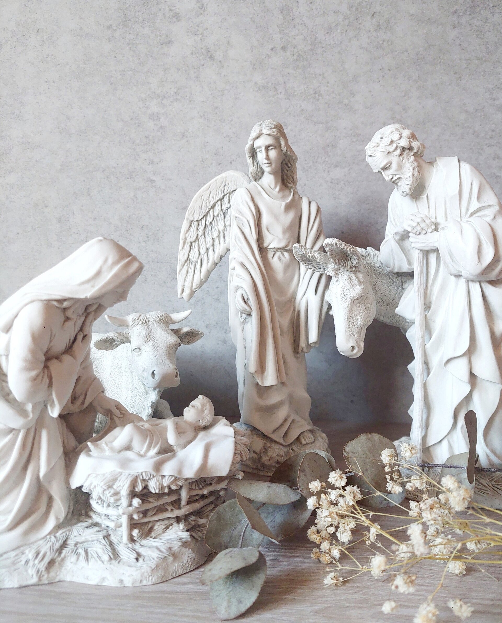 Belén clásico blanco - Ángel - 4